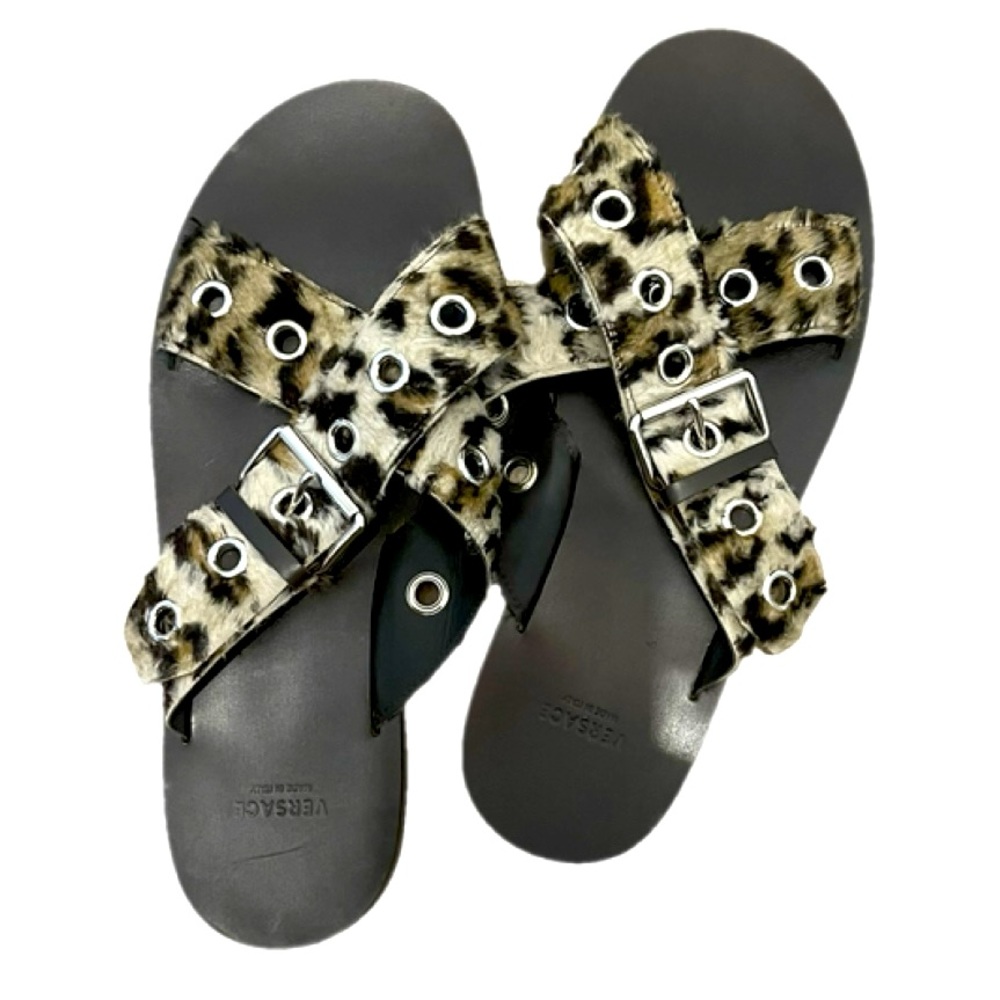 Unisex Versace Vegan Leather Sandals